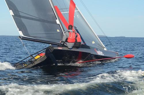 SpeedDream added to the warm-up bill for Act 4, Istanbul 2013 Extreme Sailing Series ©  Tara Roberts